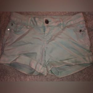 Tinted blue Jean shorts